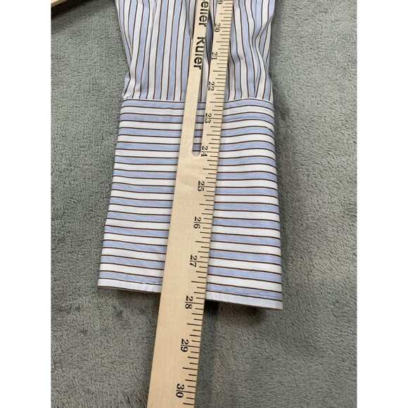 Paul Fredrick Trim Fit Men's 15.5-34 White Imperial Two Ply Cotton Dobby Shirt - Picture 6 of 9